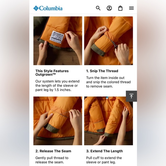 Columbia Toddler Kids' Suttle Mountain™ II Long Insulated Jacket - XXS 4/6 EUC - Picture 4 of 7